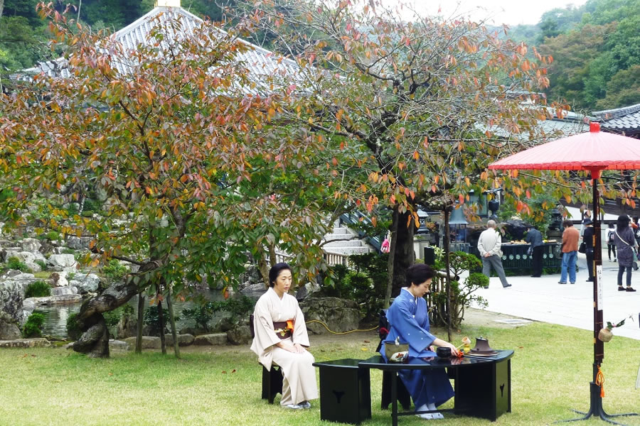 秋の茶会（野点席）