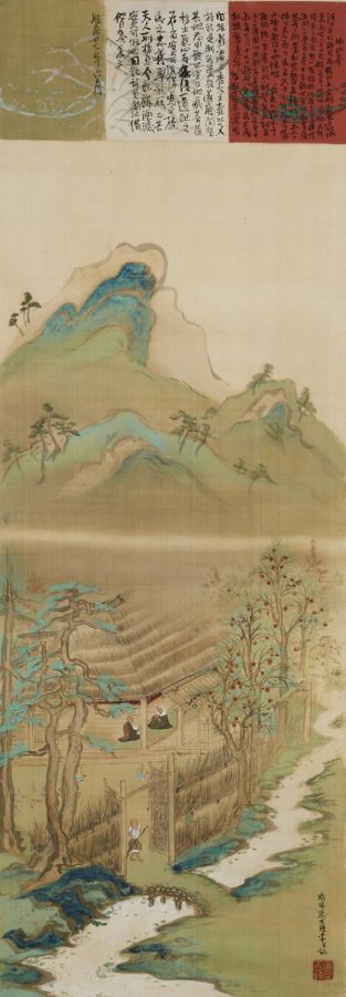 《楠妣庵図》　明治27年　59歳（第1-2期展示、清荒神清澄寺 鉄斎美術館蔵）