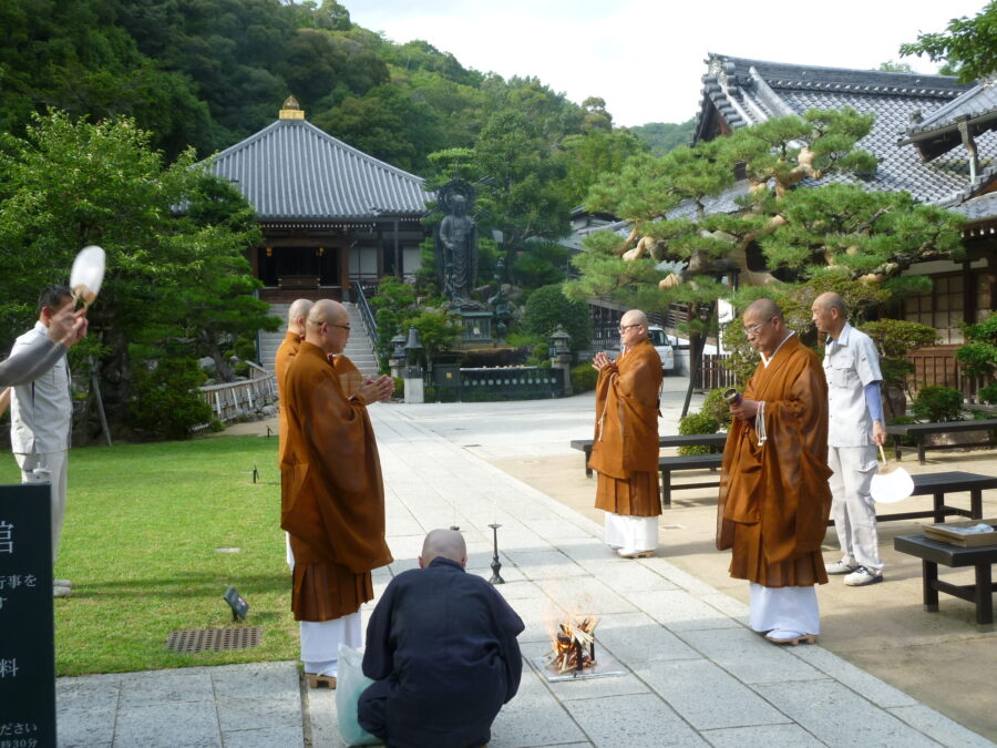 １３日の迎え火